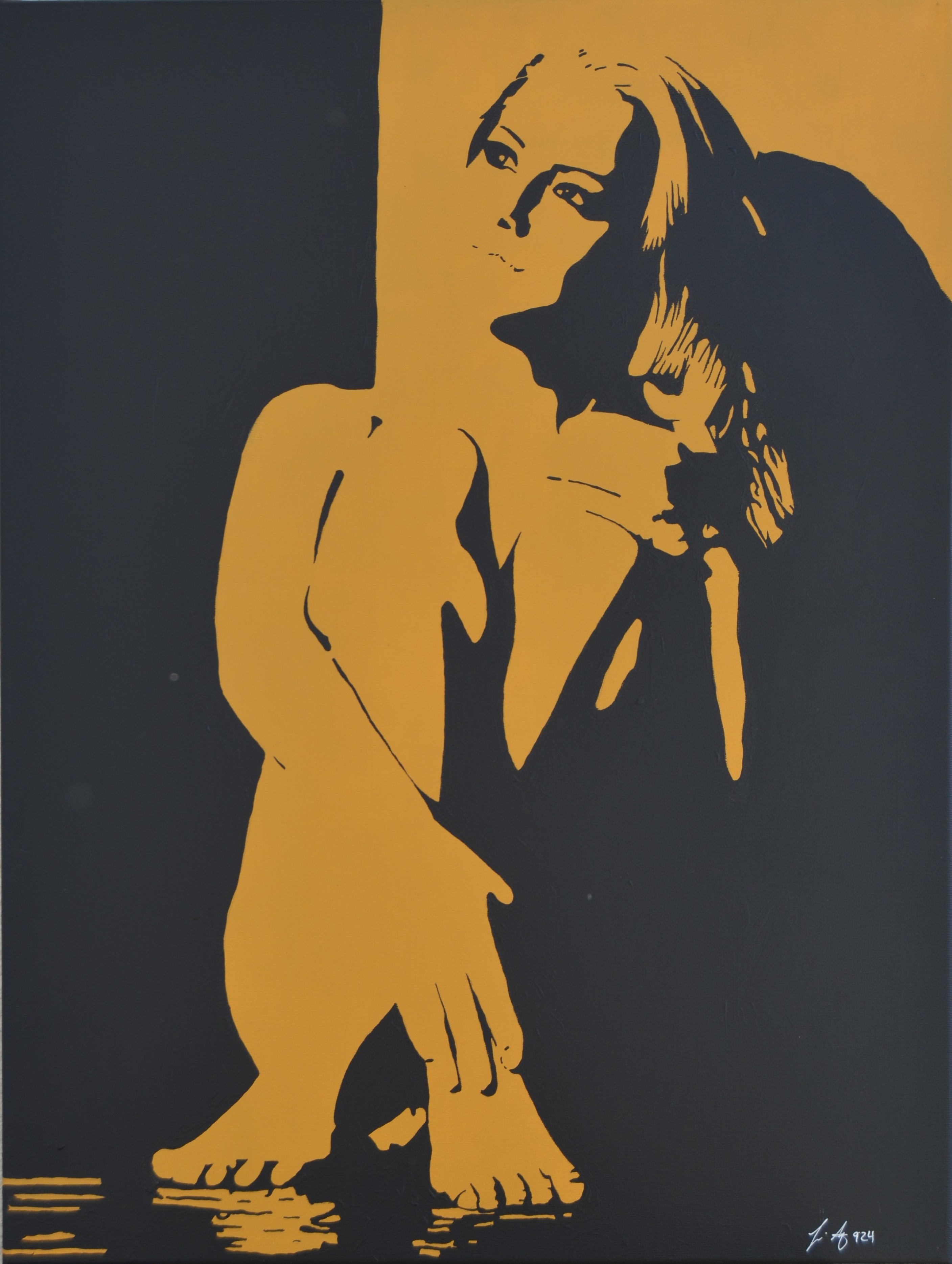 11 satisfied,80x60 cm, Acryl auf Leinwand