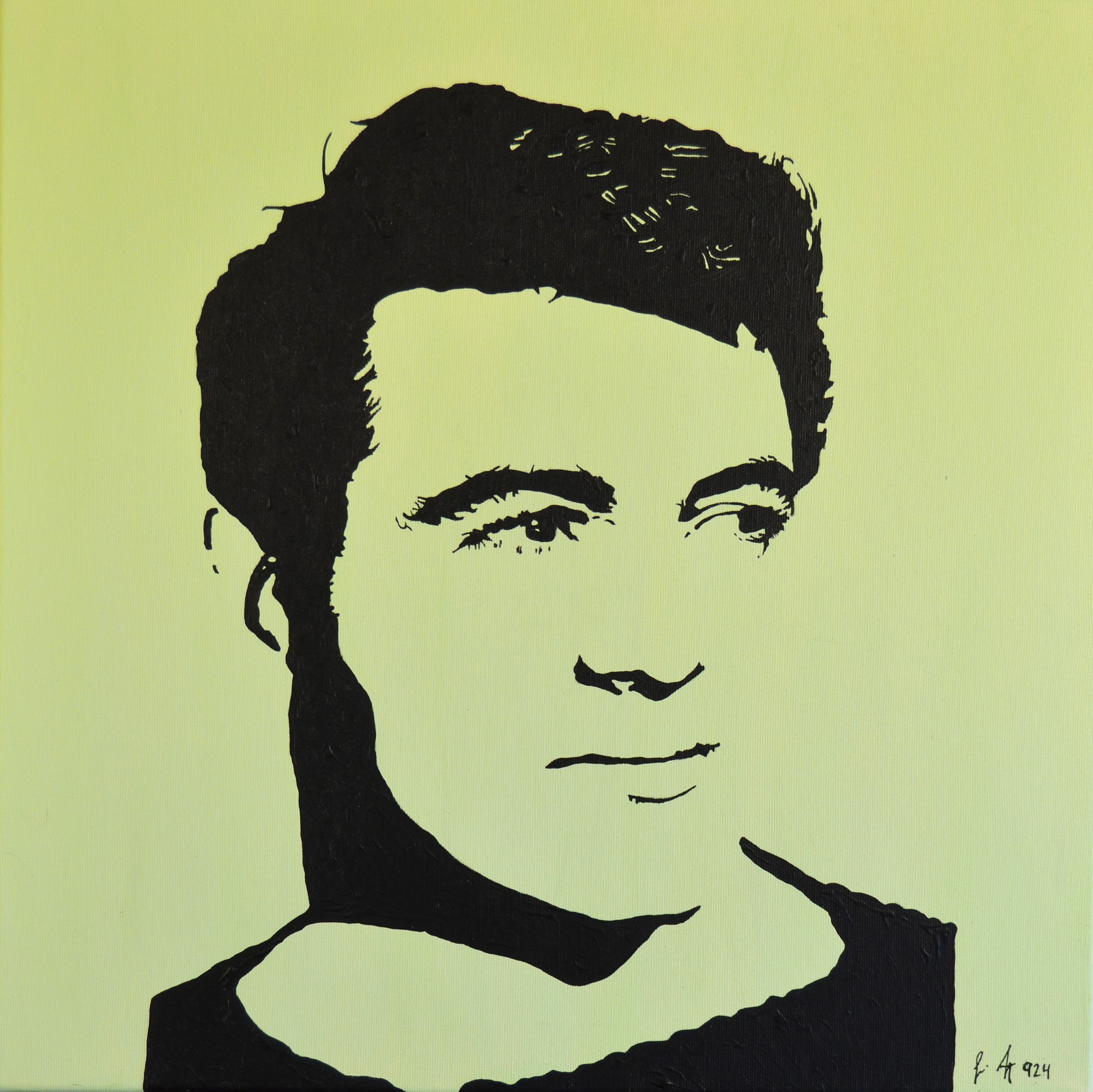 31 Rock Hudson, 50x50cm, Acryl auf Leinwand