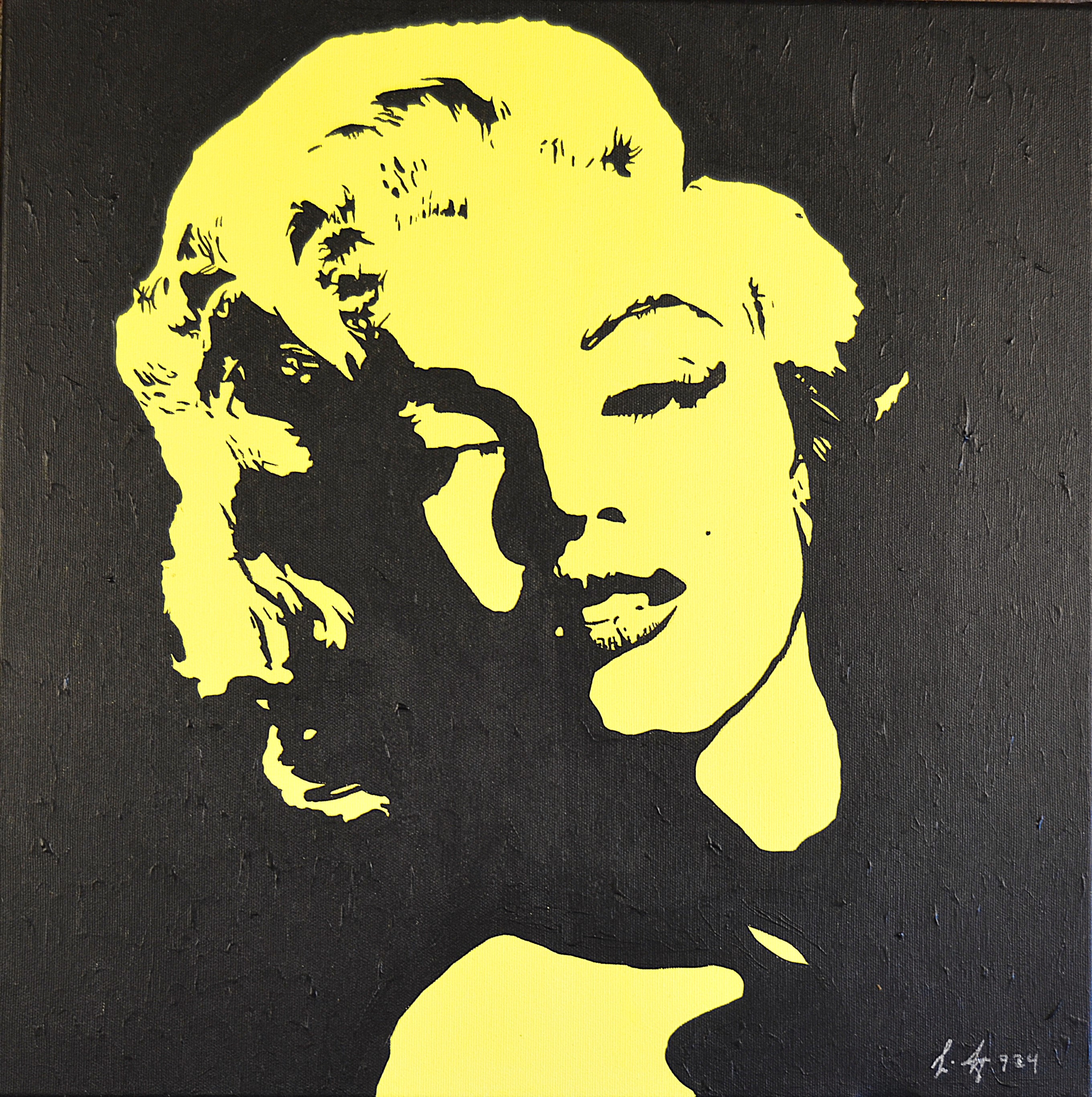 33 Marilyn Monroe, 50x50cm, Acryl auf Leinwand