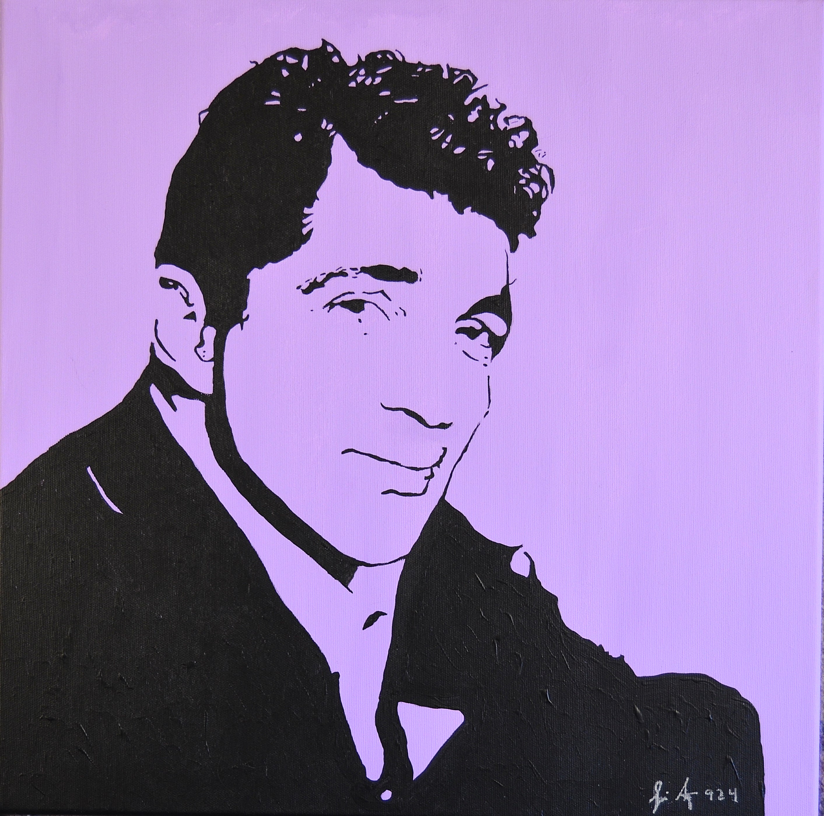 34 Dean Martin, 50x50cm, Acryl auf Leinwand