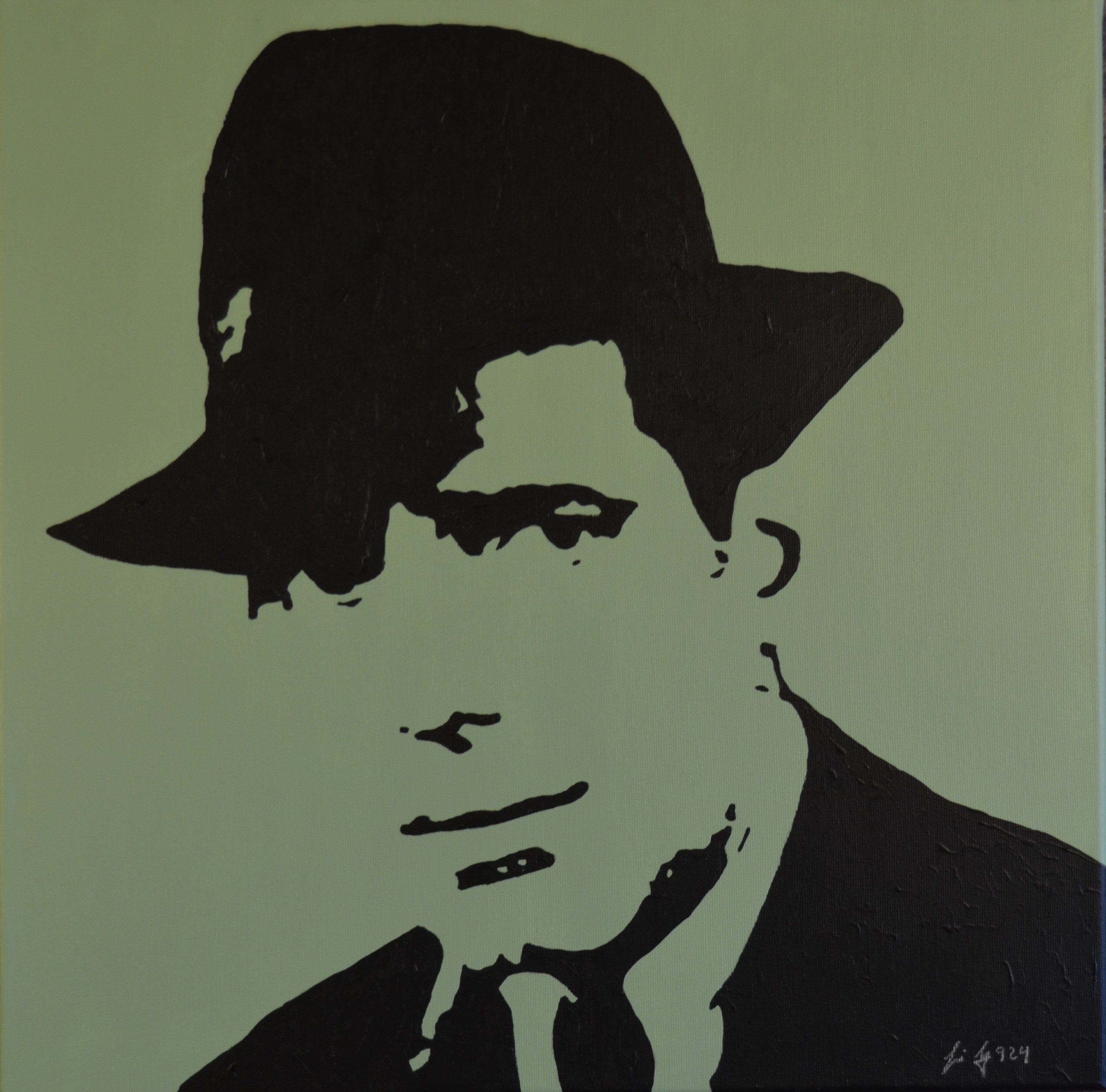 39 Humphrey Bogart, 50x50cm, Acryl auf Leinwand