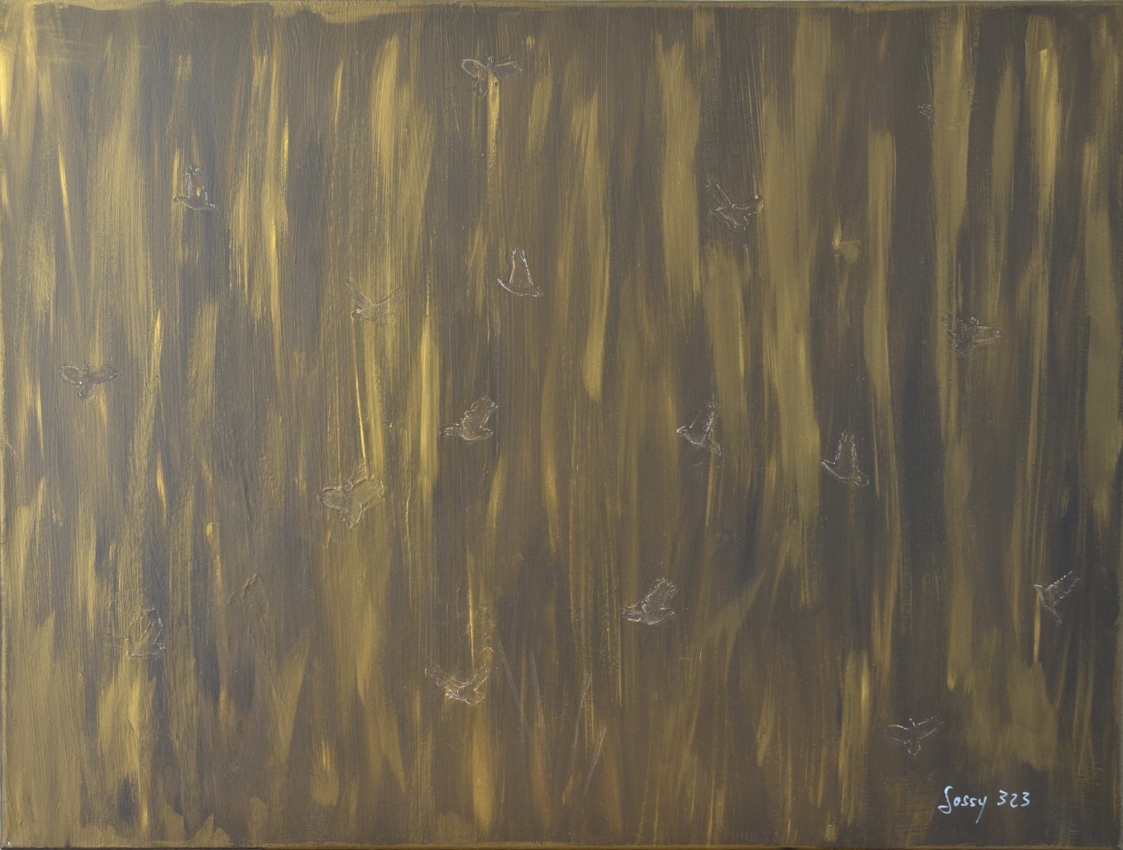 59 Acryl auf Leinwand, 80x60cm, Friedenstauben