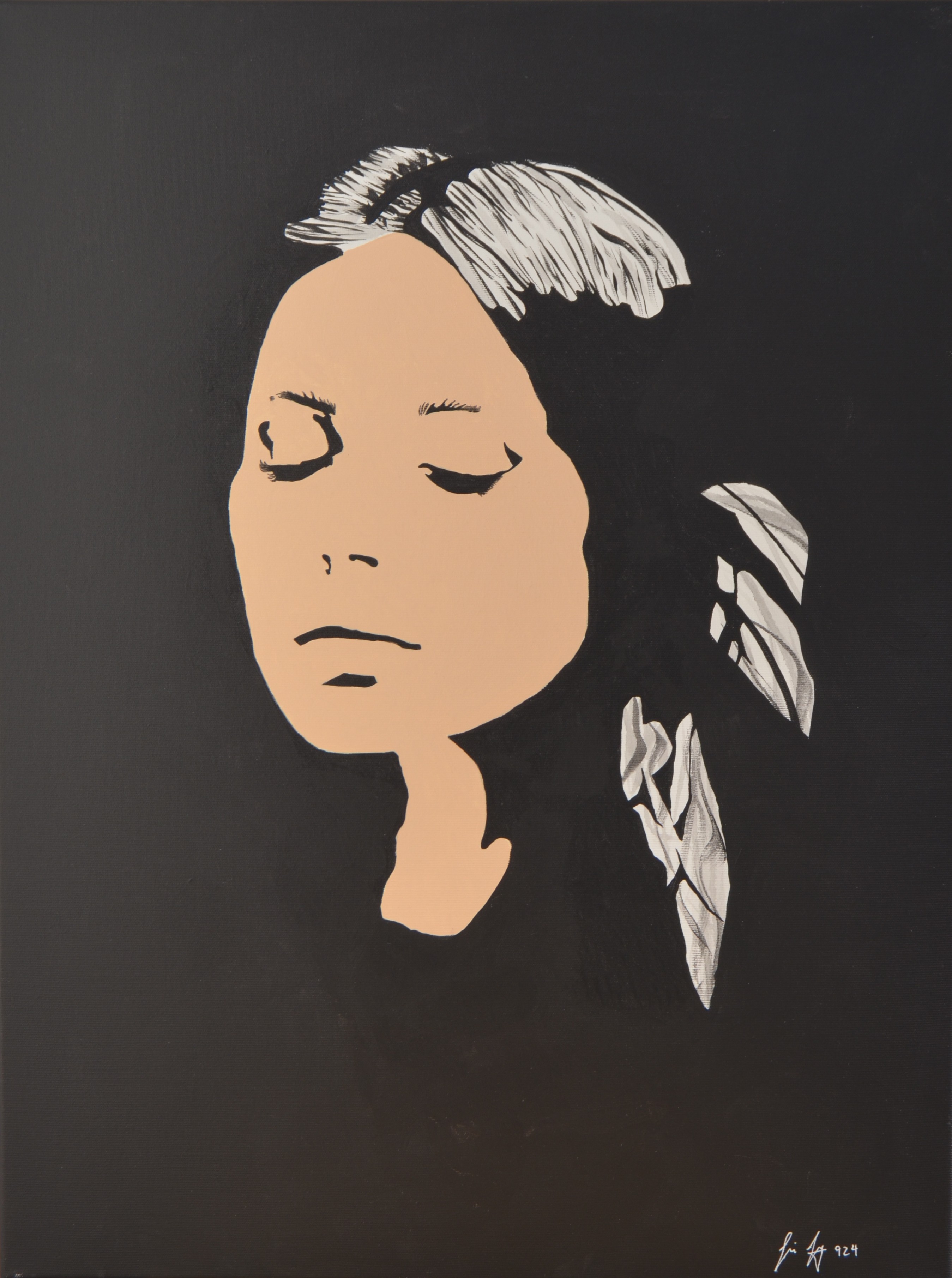 63 Acryl auf Leinwand,80x60cm, ohne Titel