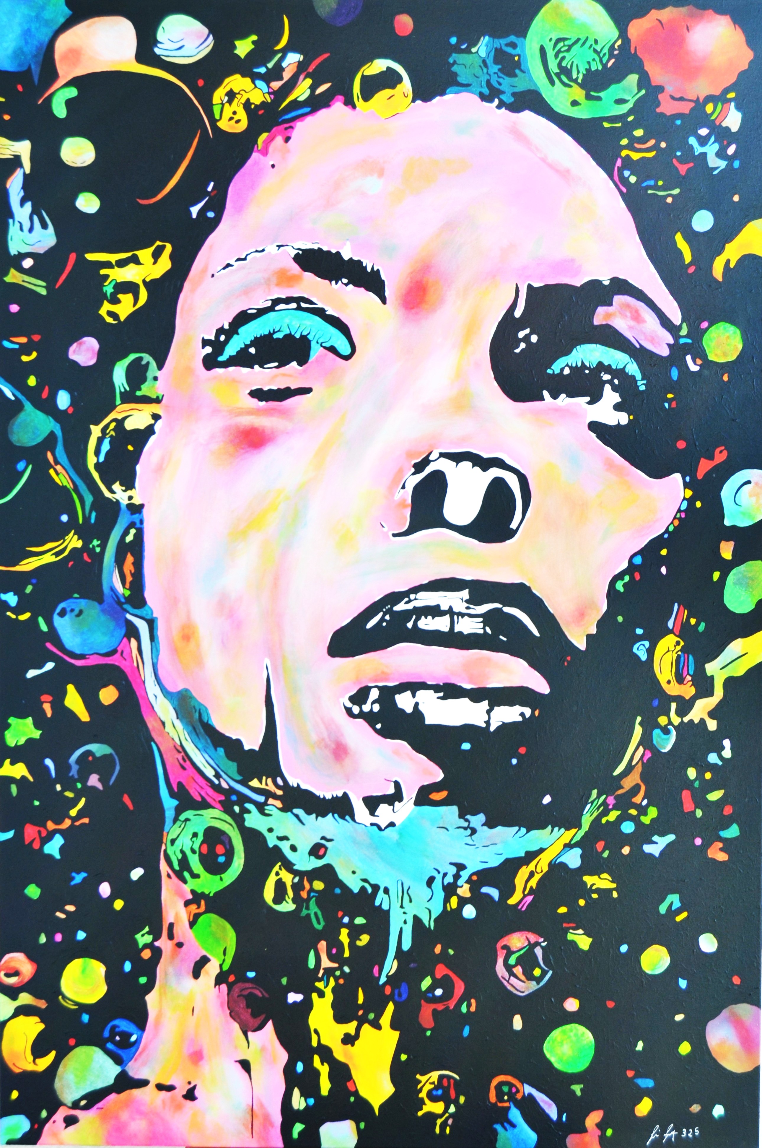 65,56 Colours,80x120cm,Acryl auf Leinwand