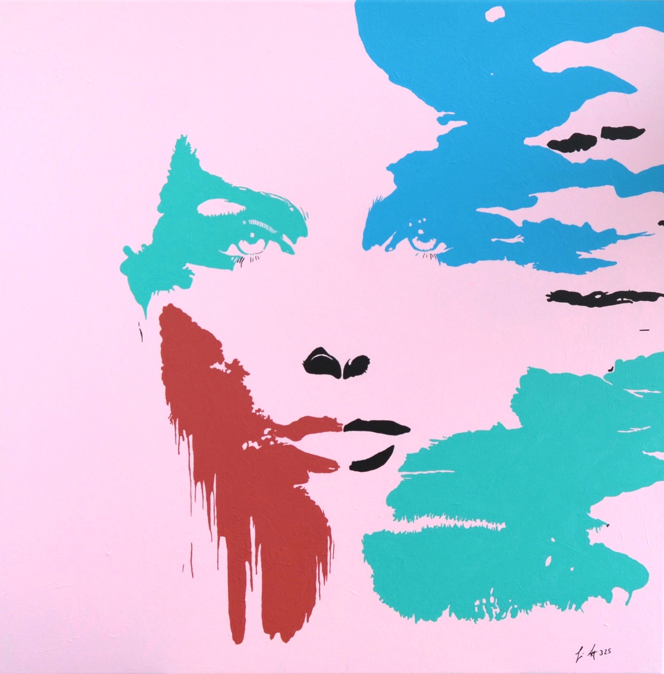 67, in my Dreams, 80x80cm, Acryl auf Leinwand