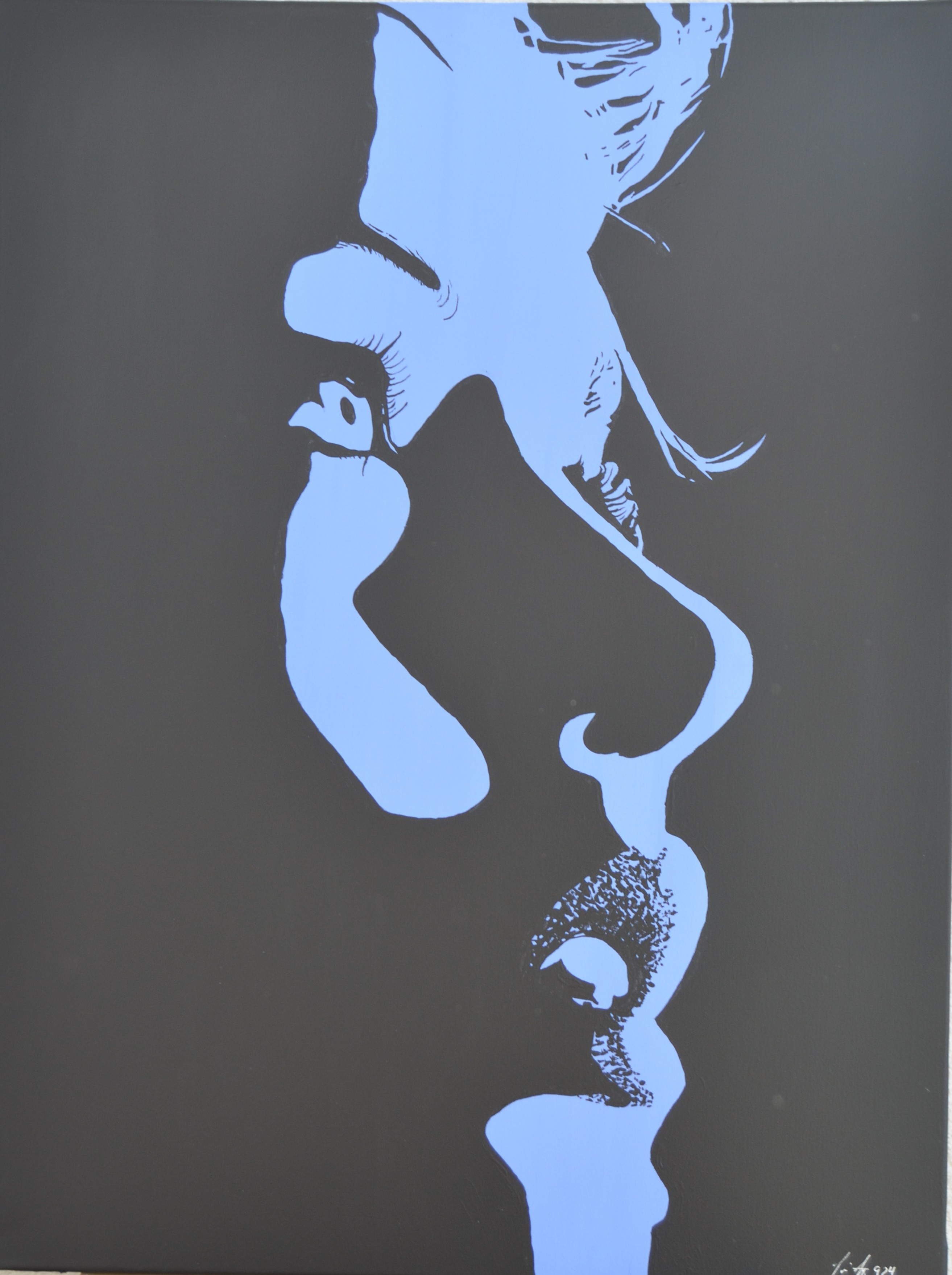 9 the View, 80x60cm, Acryl auf Leinwand